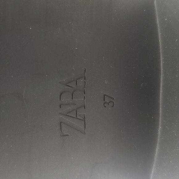 691- Zara Women's Leather Ankle Boots Size 37 EU 6.5 US NWT - Picture 10 of 16